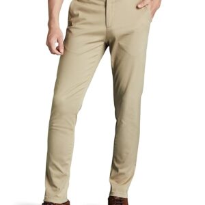 Men's Slim Fit Flexi Waist Casual Pants